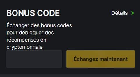 Promotion Bonus Code sur BC Game