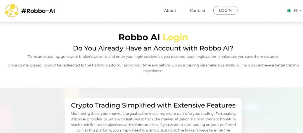 La plateforme de trading Robbo AI