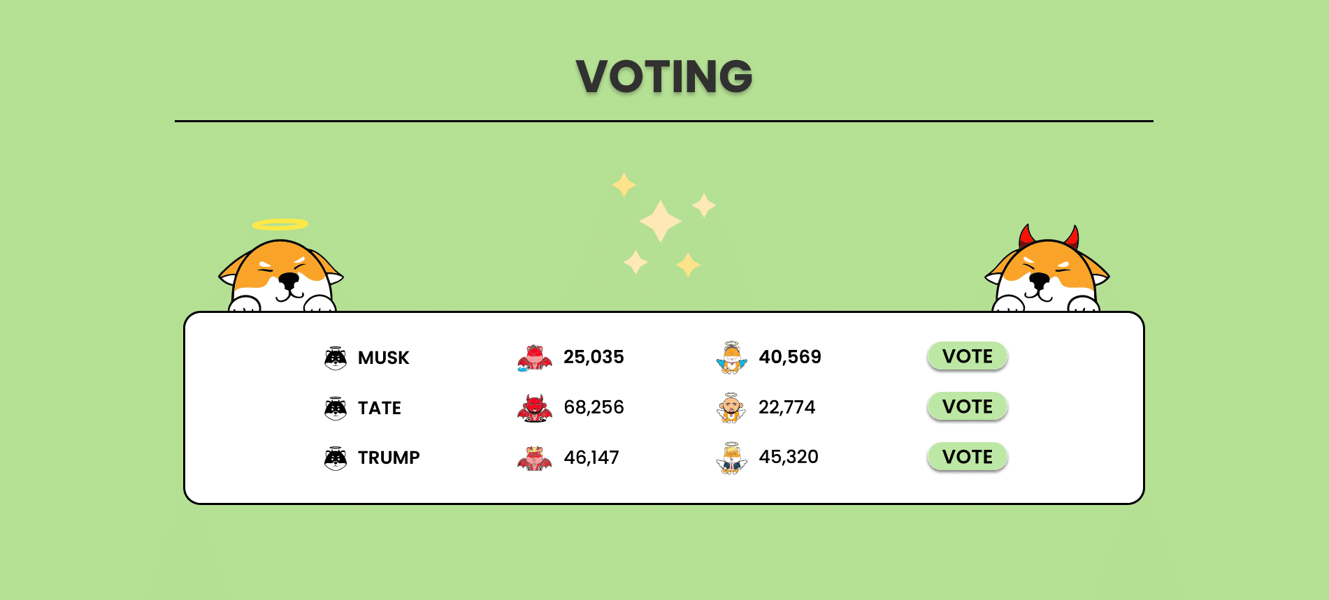 love hate inu vote to earn