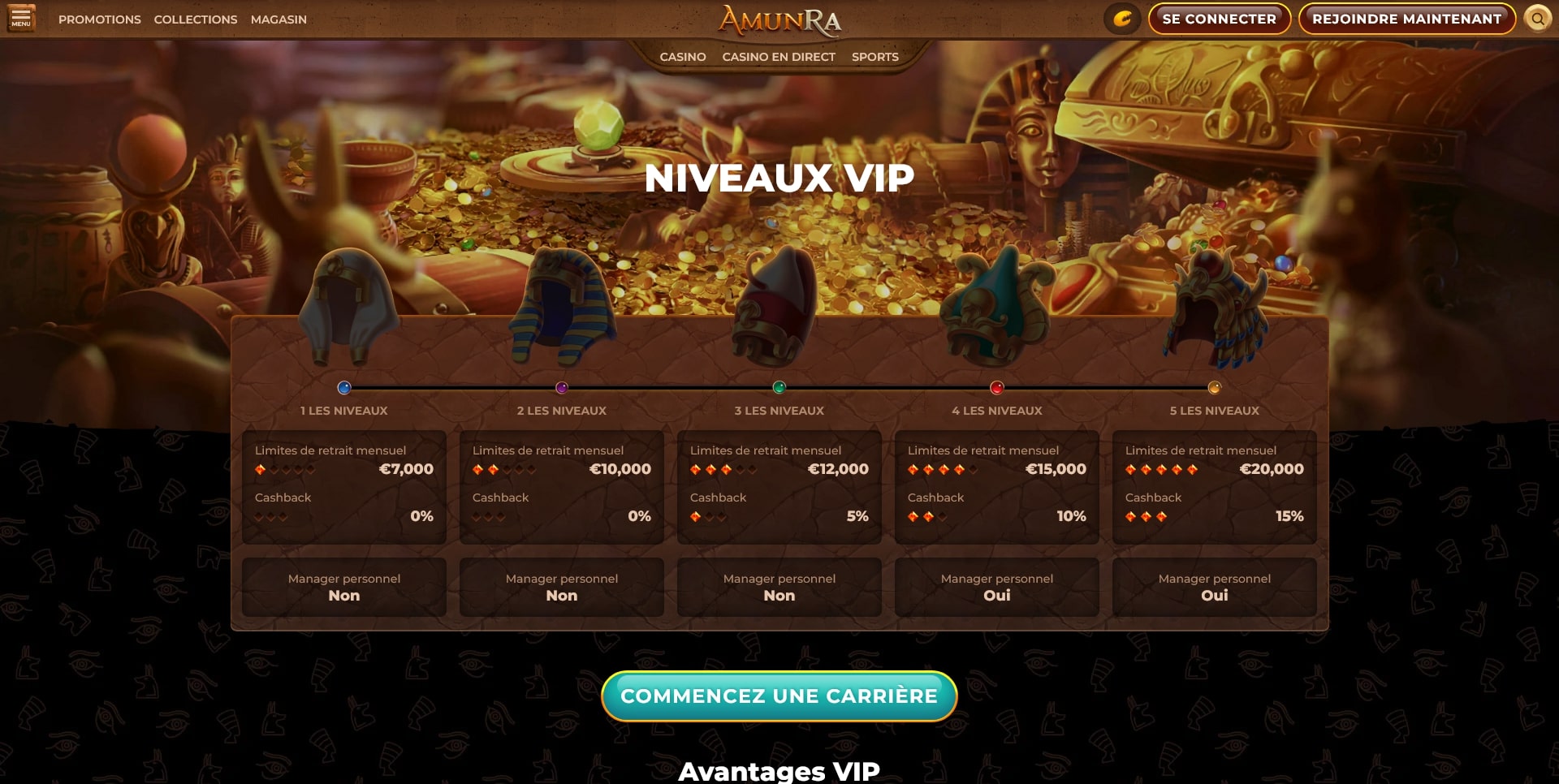 VIP Amunra casino