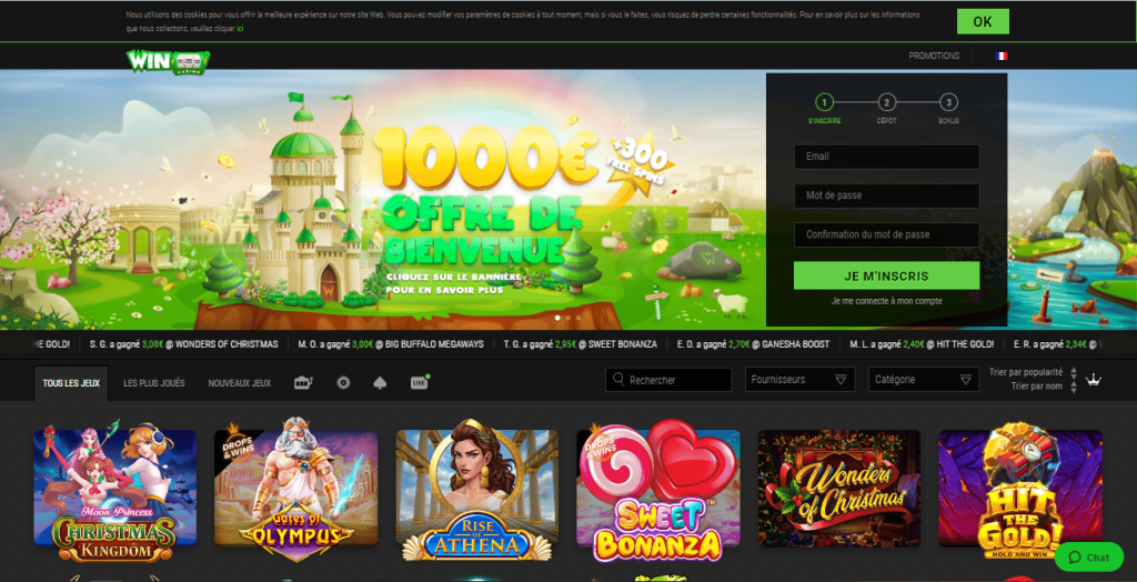 Winoui – best online casino Sic bo avec un bonus de bienvenue jusqu’à 250 €