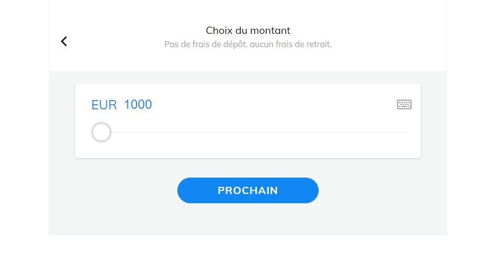AvaTrade - Choisir le montant à déposer - Acheter Action Vallourec