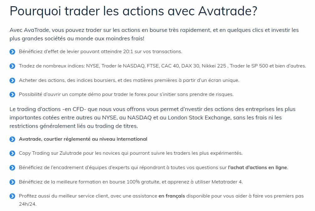 AvaTrade - Pourquoi trader les actions avec AvaTrade - Acheter action Aperam