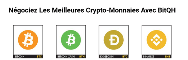 Avis BitGH : Cryptos disponibles