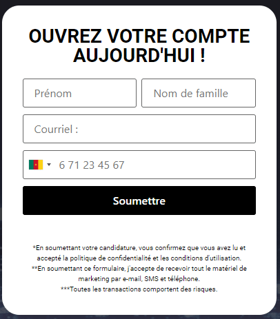 1ère étape : Ouvrir un compte Aurora Trader