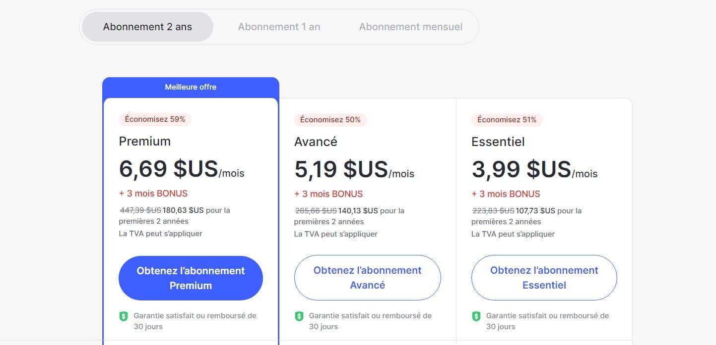 5.2. Choisir un abonnement et payer - comment utiliser un VPN Gratuit pour Mac