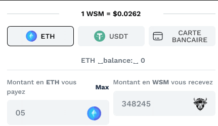 Airdrop crypto : Acheter $WSM