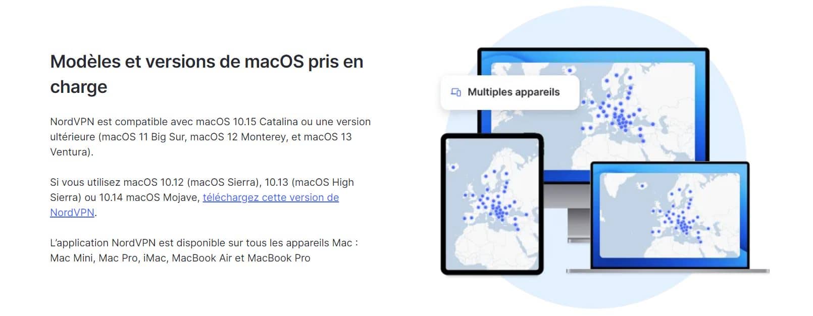 NordVPN - Modèles Mac Os pris en charge 2 - VPN Gratuit Mac