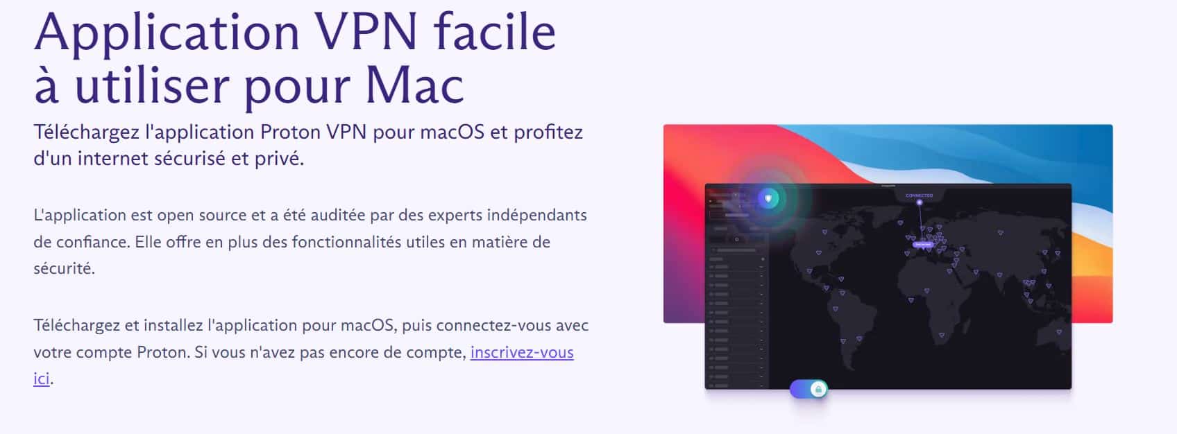 Proton VPN - Accueil - VPN Gratuit Mac