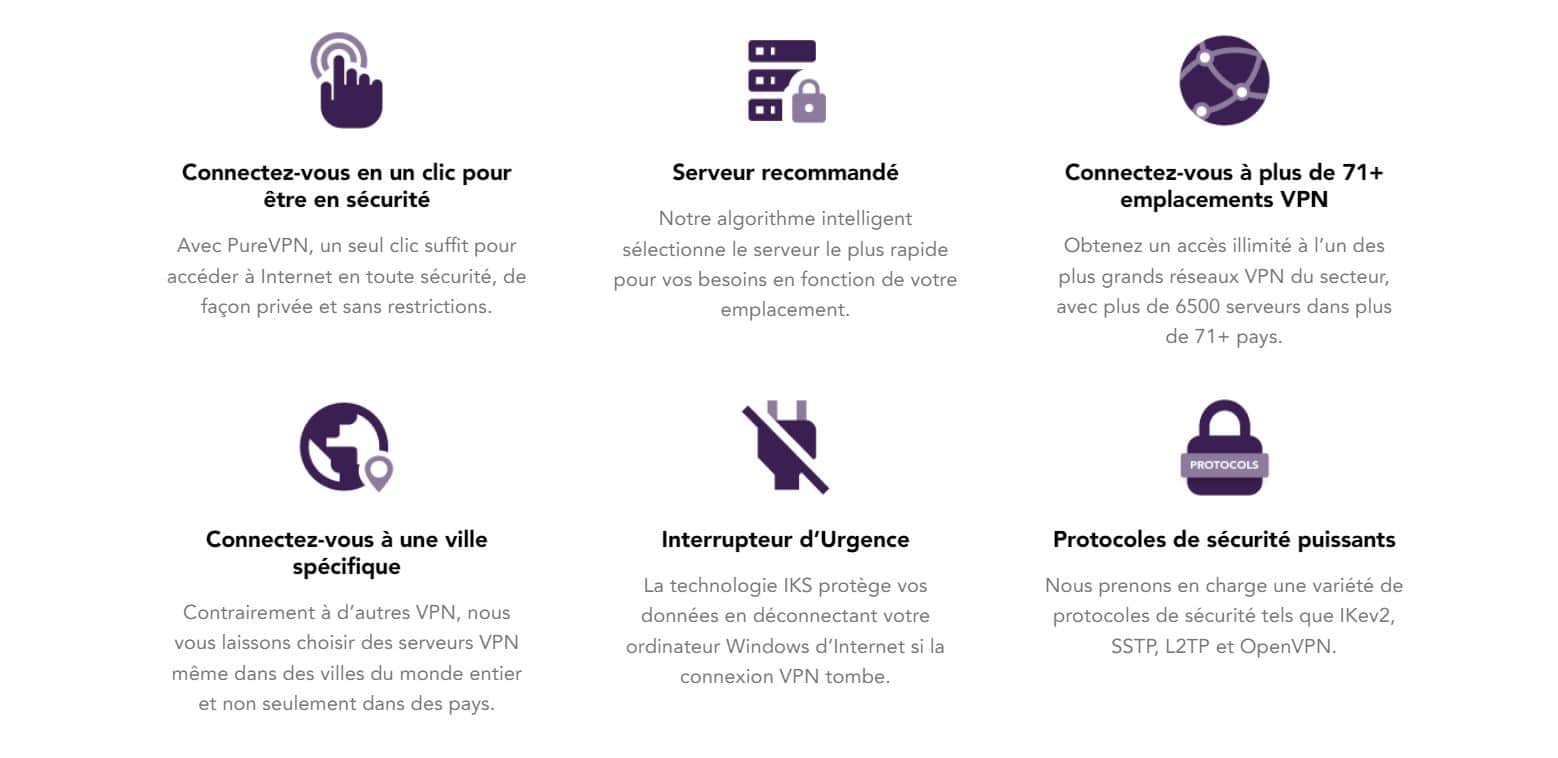 PureVPN - Atouts - VPN iPhone