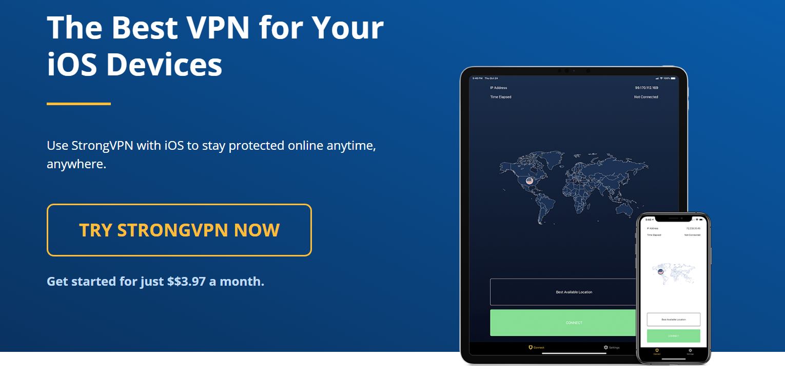 StrongVPN - Accueil - VPN iPhone