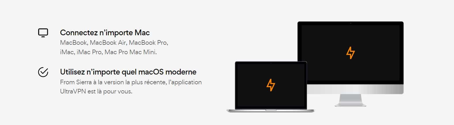 UltraVPN - Appareils supportés - VPN Gratuit Mac