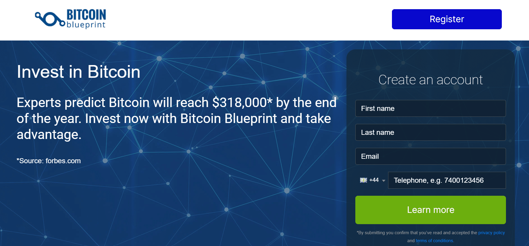 Bitcoin Blueprint plateforme