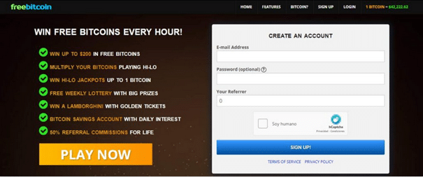 Faucet crypto : Freebitcoin