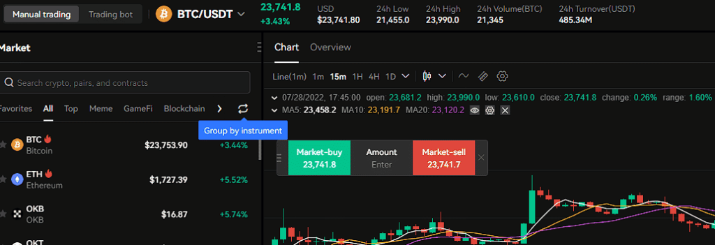 Trading en direct