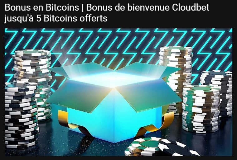 Bonus de bienvenue - Cloudbet Avis