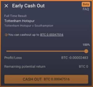 Cash Out - Cloudbet avis