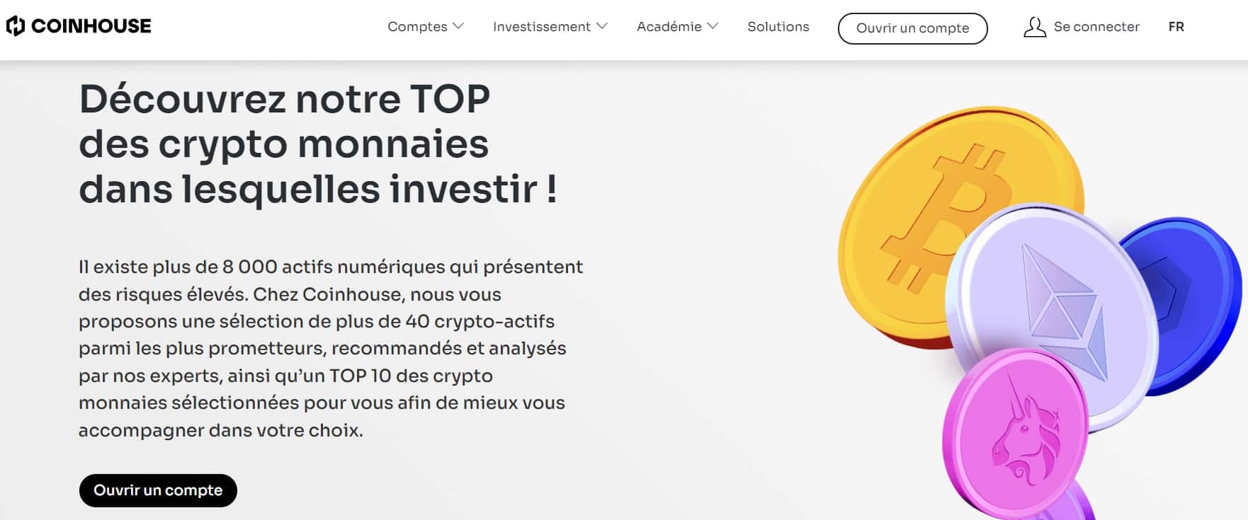 Avis Coinhouse : cryptos