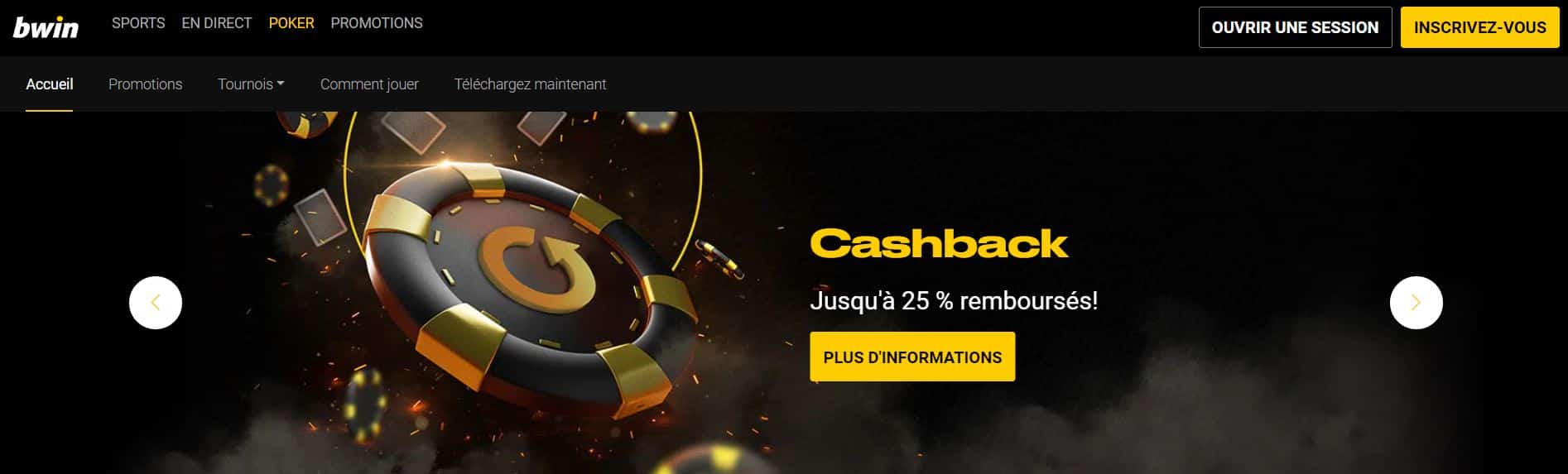 Bwin - Cashback - Casino Pay N Play