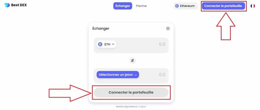 4. Cliquer sur connecter le portefeuille - Comment s'inscrire sur un exchange crypto