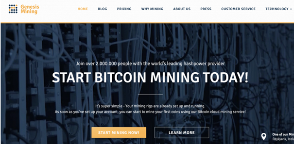 Site de minage Bitcoin Genesis