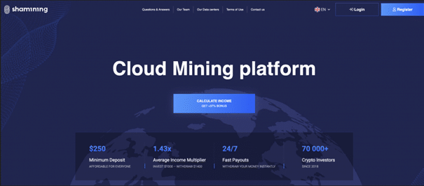 Site de minage bitcoin gratuit : Shamining