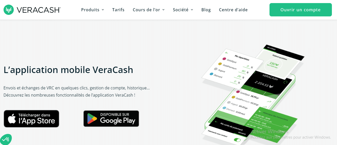 Veracash - application mobile