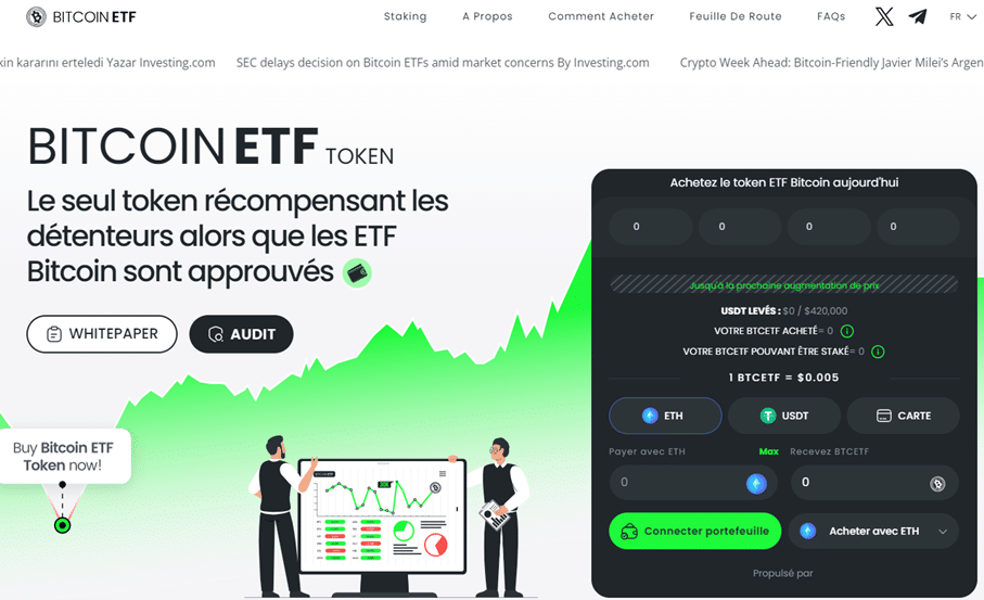 Prédiction Bitcoin ETF Token : Prévente