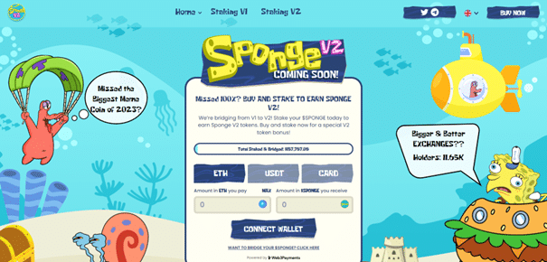 site officiel sponge token v2