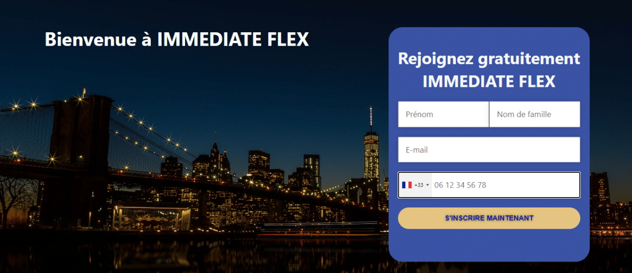 robot immediate flex ouvrir compte