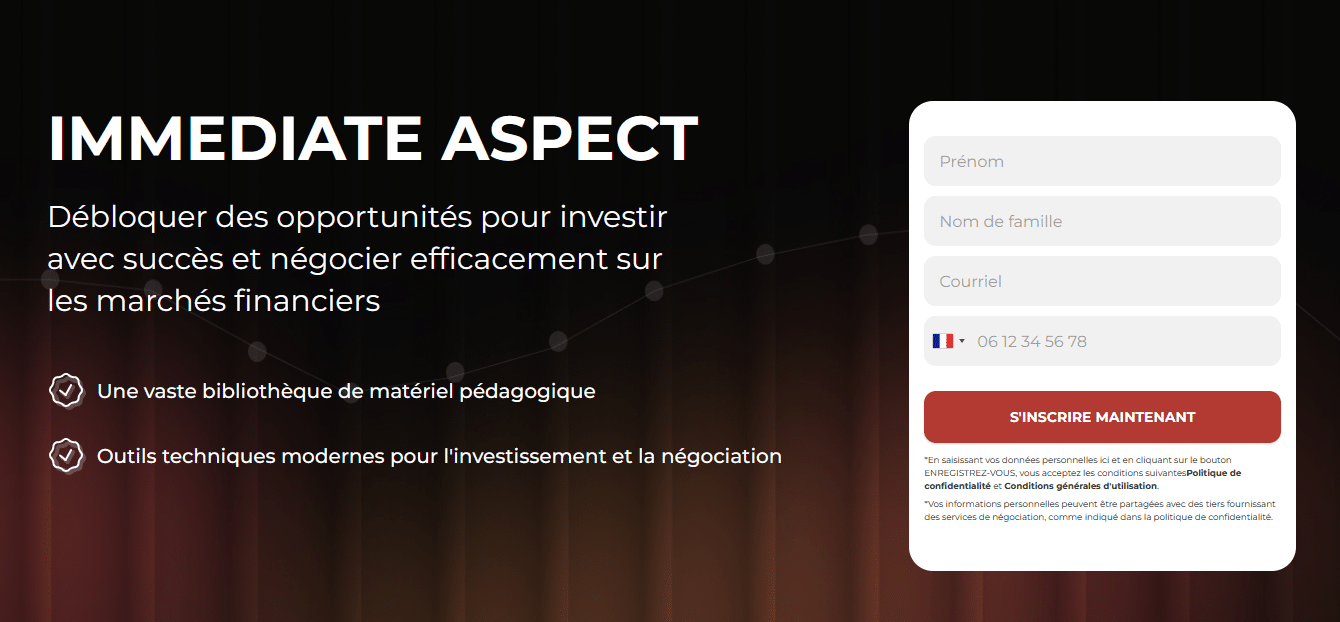 immediate aspect, le site