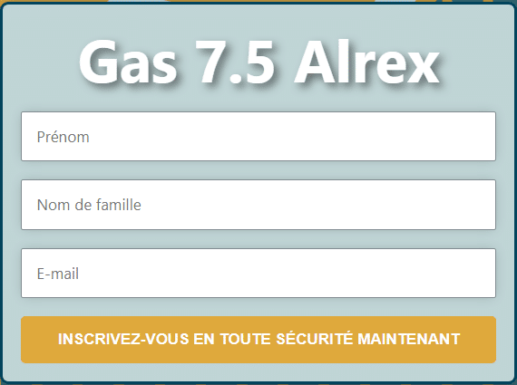 Inscription sur Gas Ai Alrex