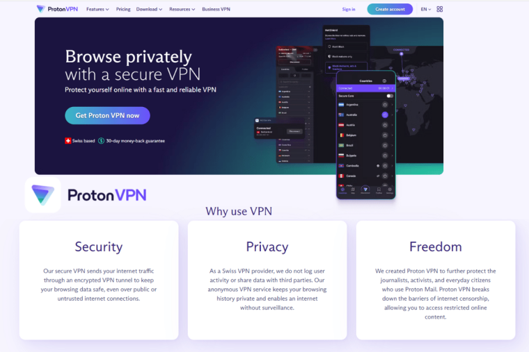 ProtonVPN - Από τα ασφαλέστερα Netflix VPN της αγοράς