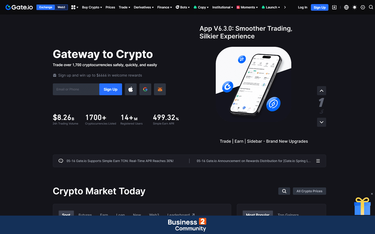 Αγορά crypto gate.io