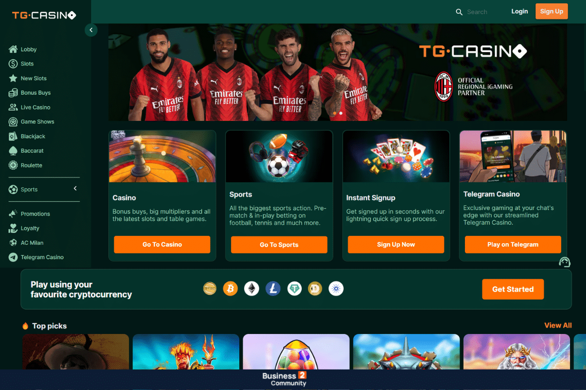 tg.casino επίσημη ιστοσελίδα