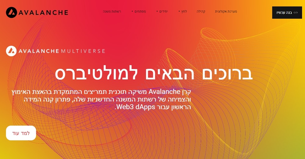 Avalanche (AVAX) - אלטרנטיבה ל-Ethereum