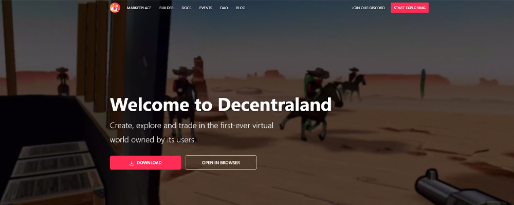 defi kriptovalute decentraland