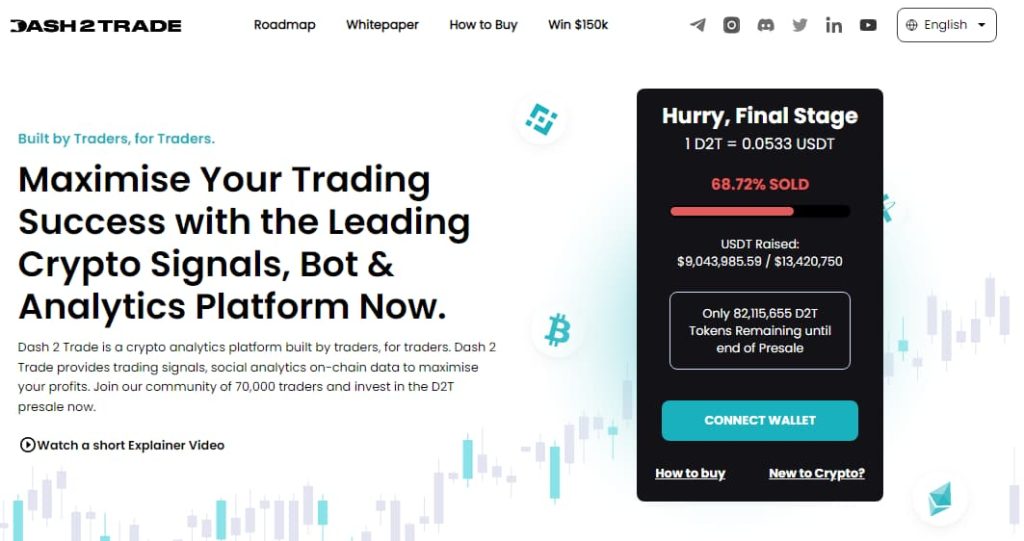 Dash2Trade platforma nalazi se u završnoj fazi pretprodaje