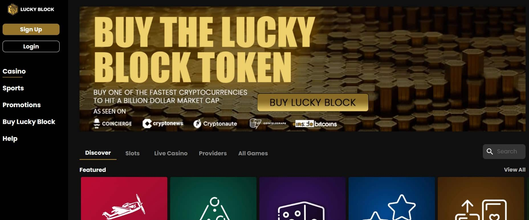 blackjack online casino lucky block