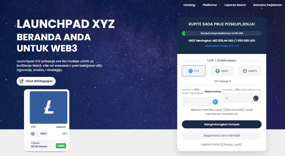 Metaverse Platforma Launchpad XYZ