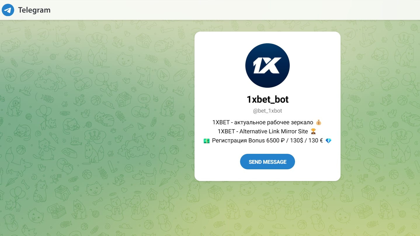 telegram kazino 1xbet bot