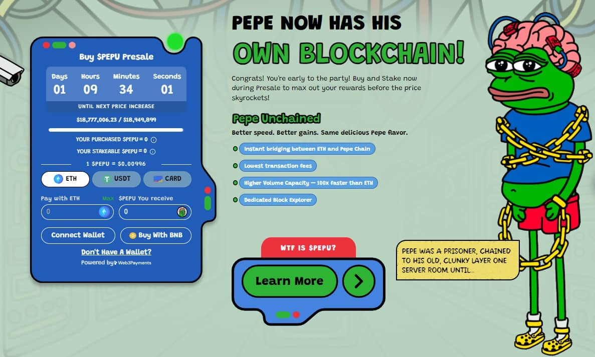 predviđanje cijene pepe unchained tokena