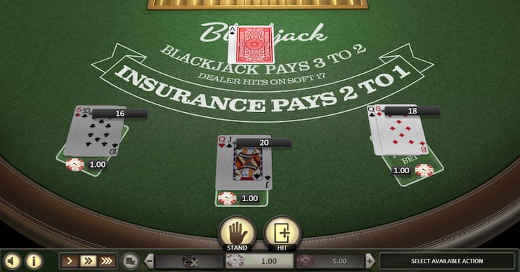 Egy paklis Blackjack