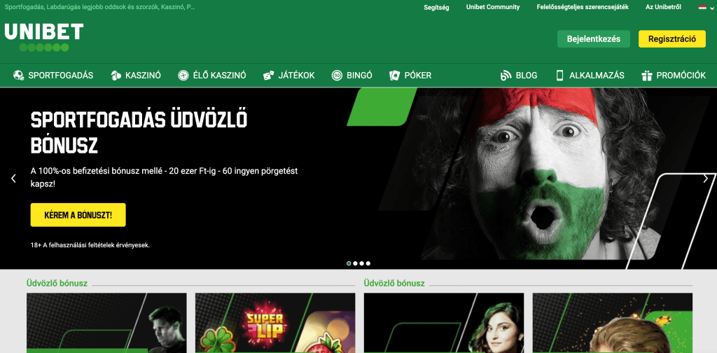 unibet főoldala