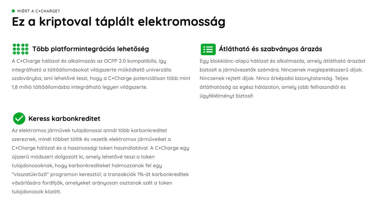 ccharge kriptoval taplalt elektromossag