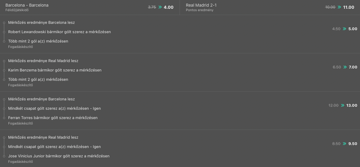 barca real fogadasi fokozok