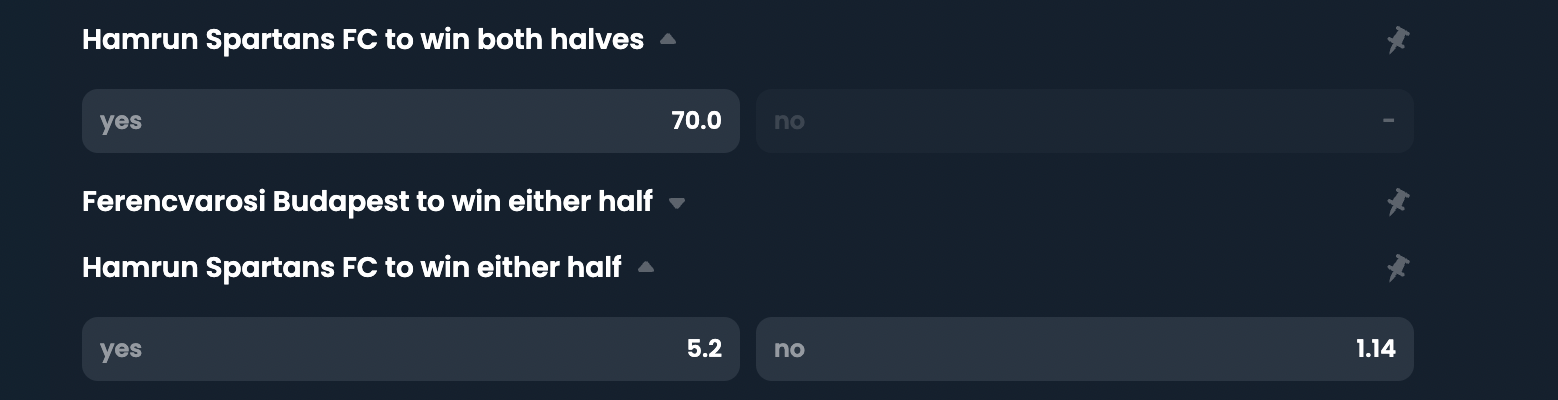 ferencvaros hamrun orult oddsok