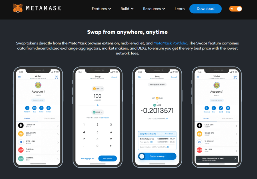 MetaMask - legjobb decentralizalt tarcak