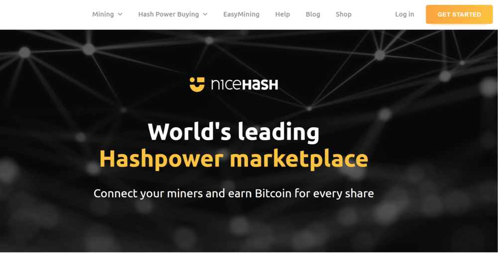 NiceHash Bitcoin bányász szoftver