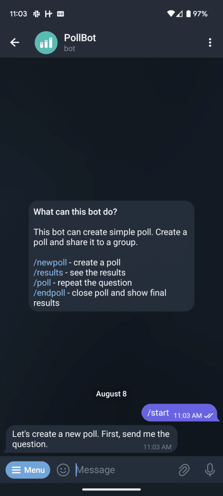 Pollbot Telegram Bot